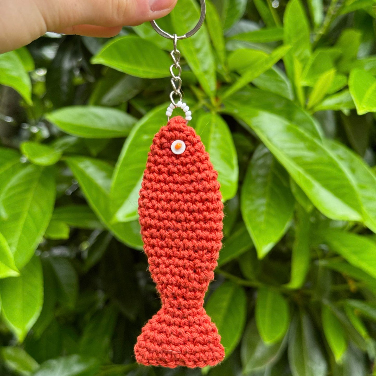 Anneau de sac, Porte-clé poisson - Coloris au choix