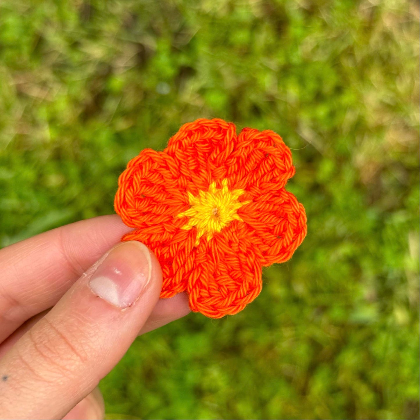Broche Fleur au crochet - Coloris au choix