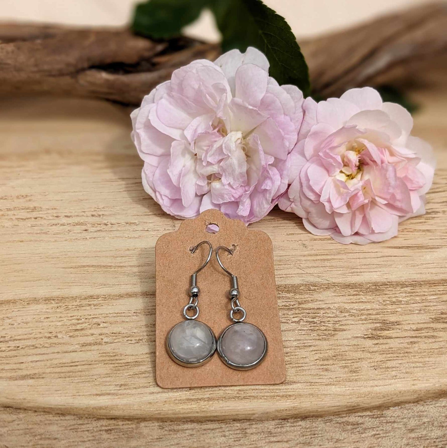 Boucles d'Oreilles MARGUERITE - Perles naturelles aux choix