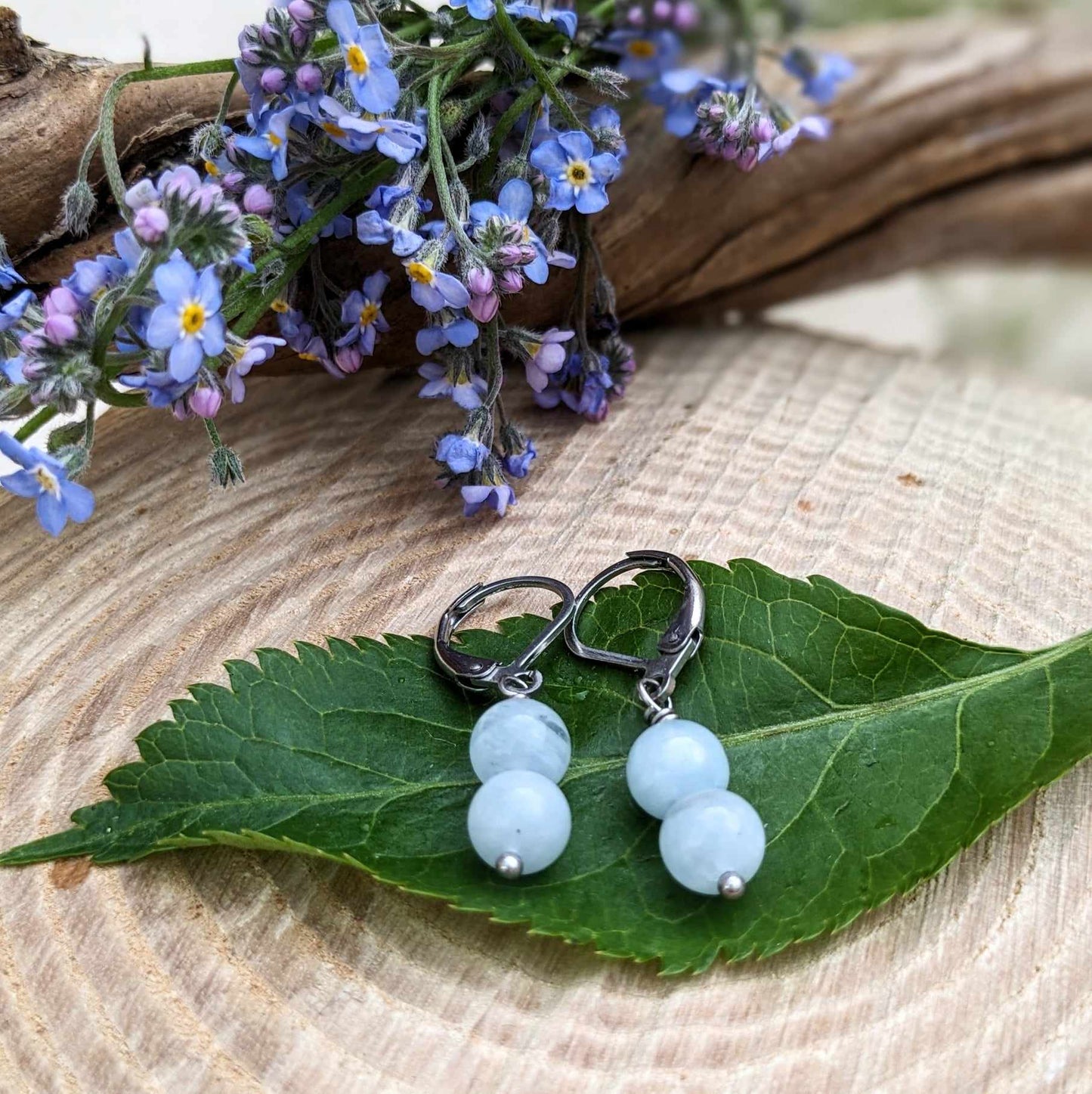 Boucles d'Oreilles EGLANTINE - Perles naturelles au choix