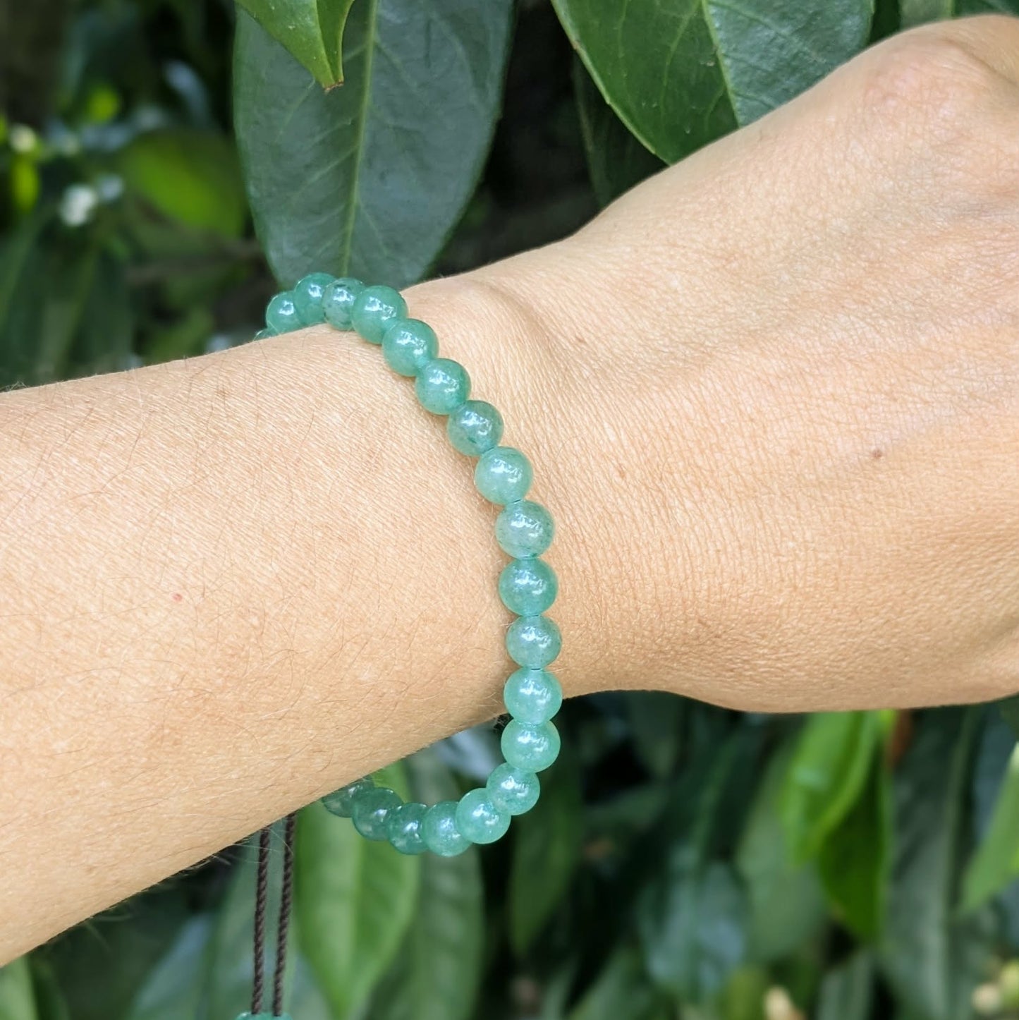 Bracelet en pierre naturelle d'Aventurine 6 mm
