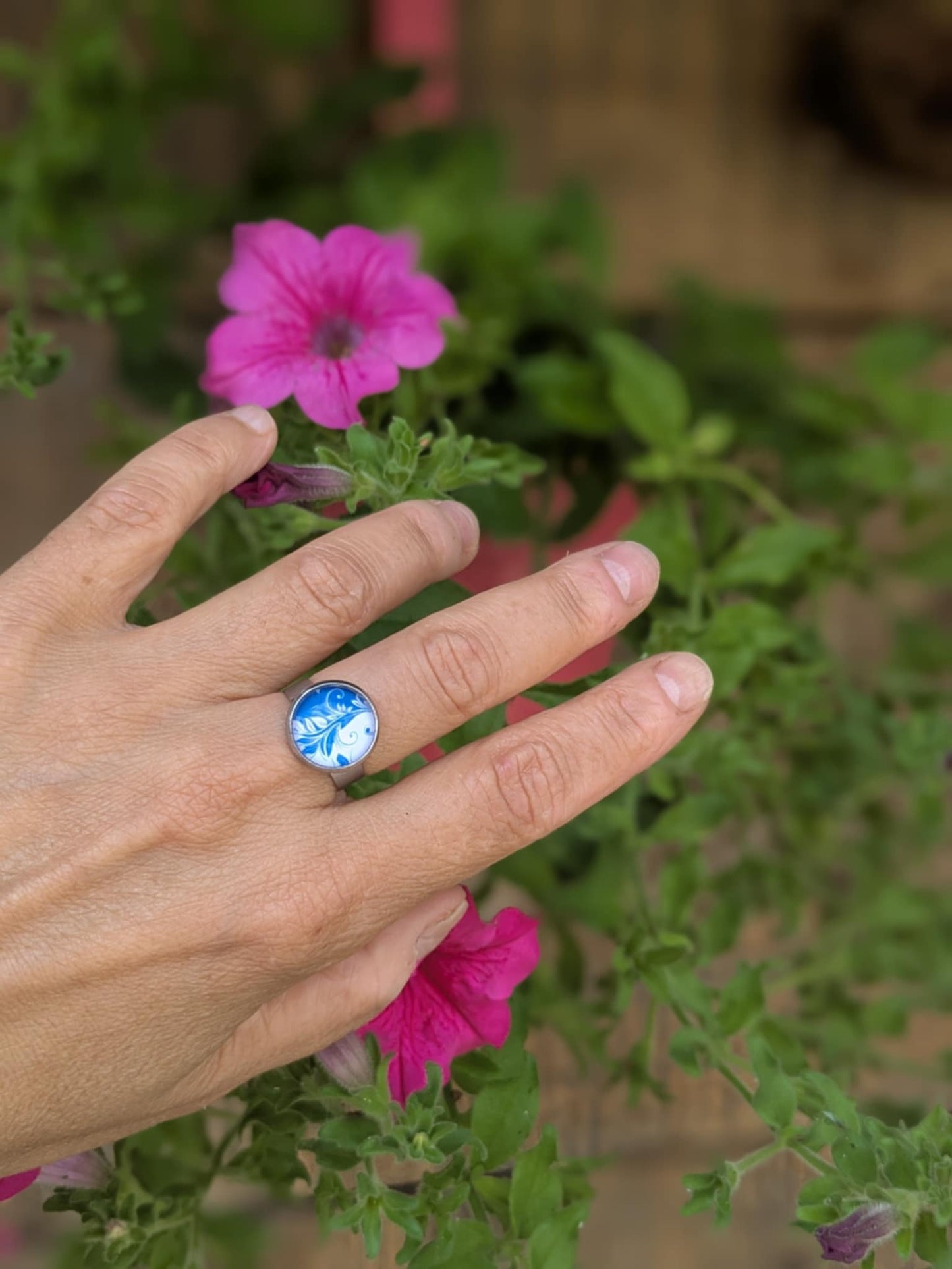 Bague ZÉLIE - Motifs au choix