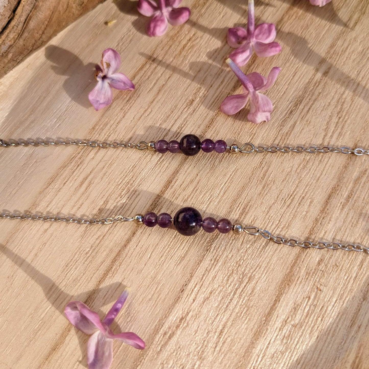 Bracelet en perles naturelles - Modèles au choix