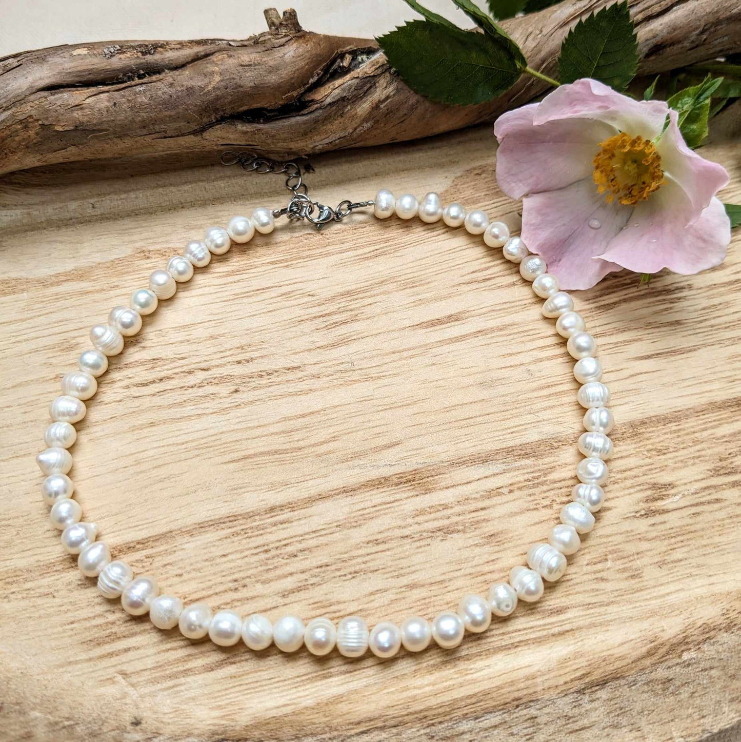 Collier en perles d'eau douce - CELESTE