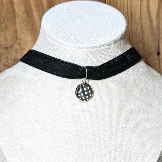 Collier Ras de cou velours - Modèle au choix