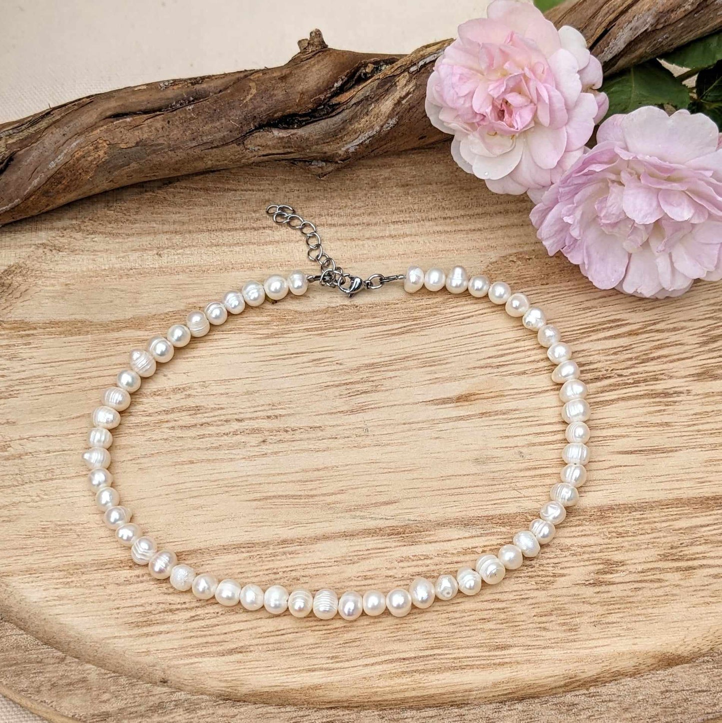 Collier en perles d'eau douce - CELESTE