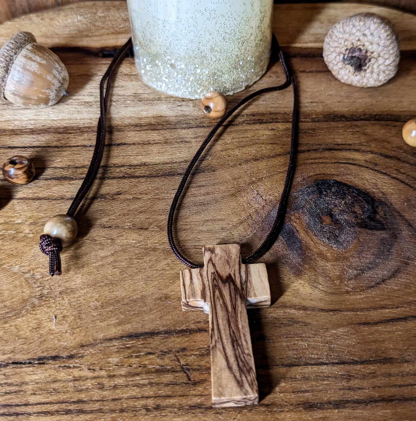 Croix en Bois d'Olivier