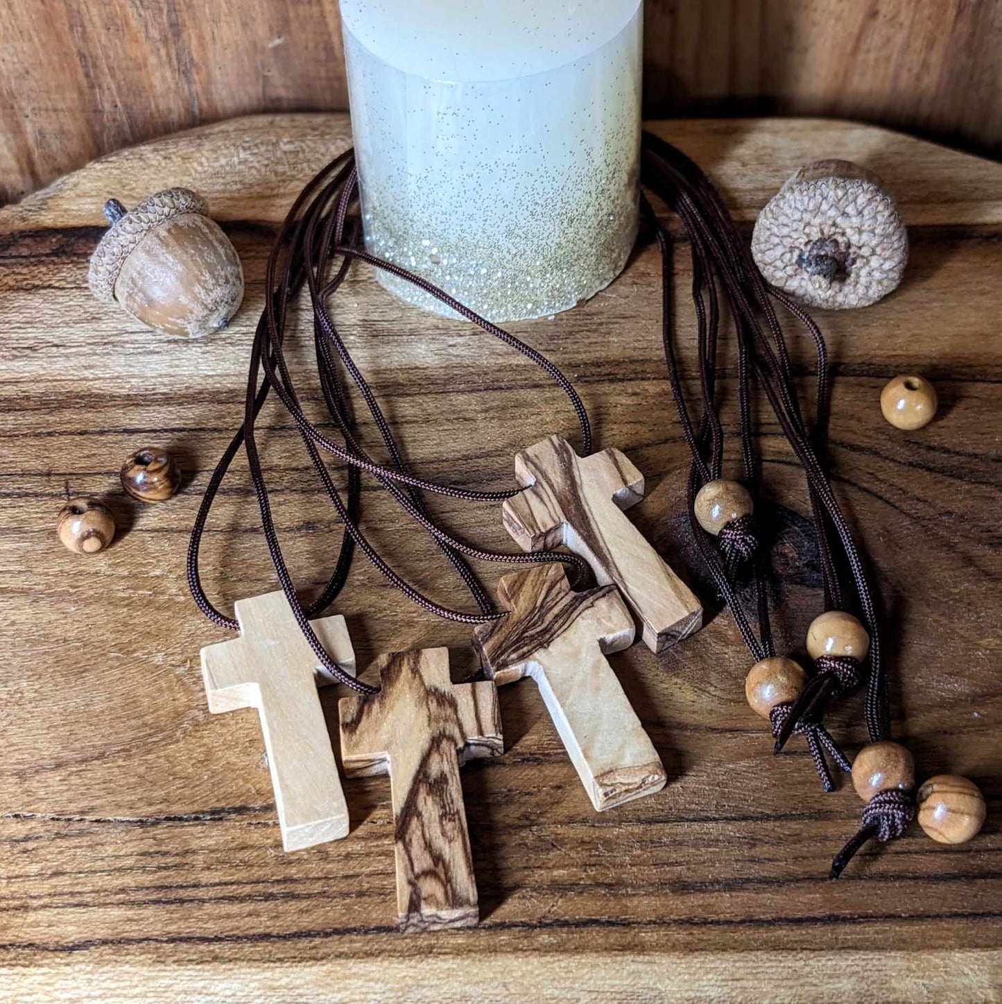 Croix en Bois d'Olivier