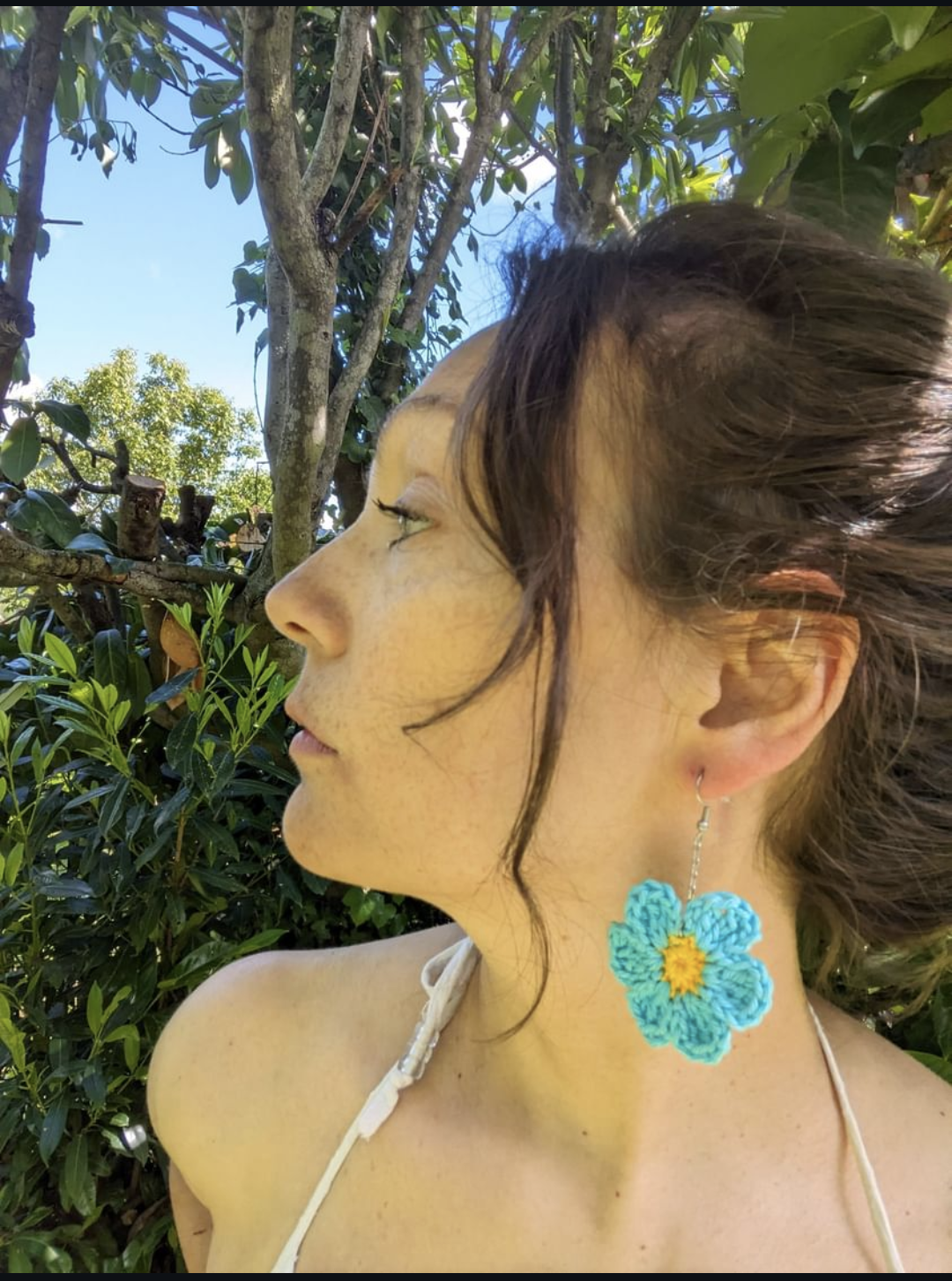 Boucles d'oreilles crochetées 🩵Les P'tites Sauvages💛 - Coloris au choix