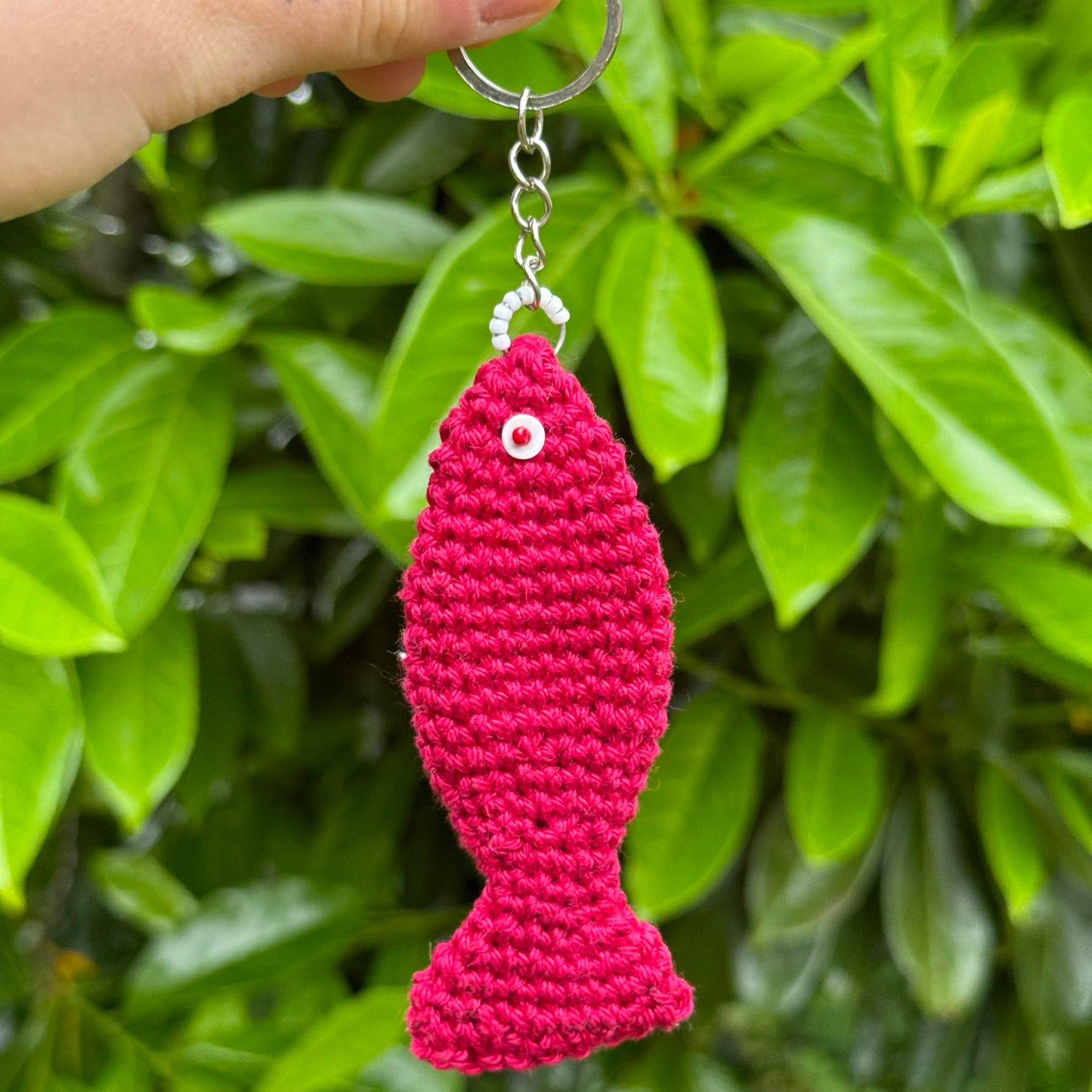 Anneau de sac, Porte-clé poisson - Coloris au choix