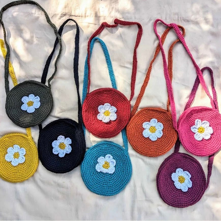 Sac Bohème - Fleur de Soleil - Couleurs au choix