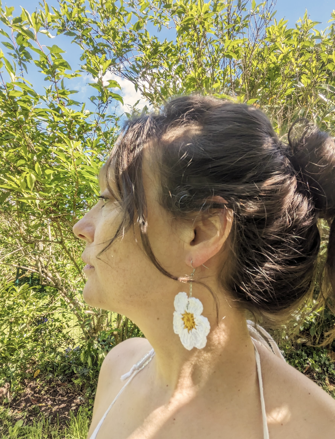 Boucles d'oreilles crochetées 🩵Les P'tites Sauvages💛 - Coloris au choix