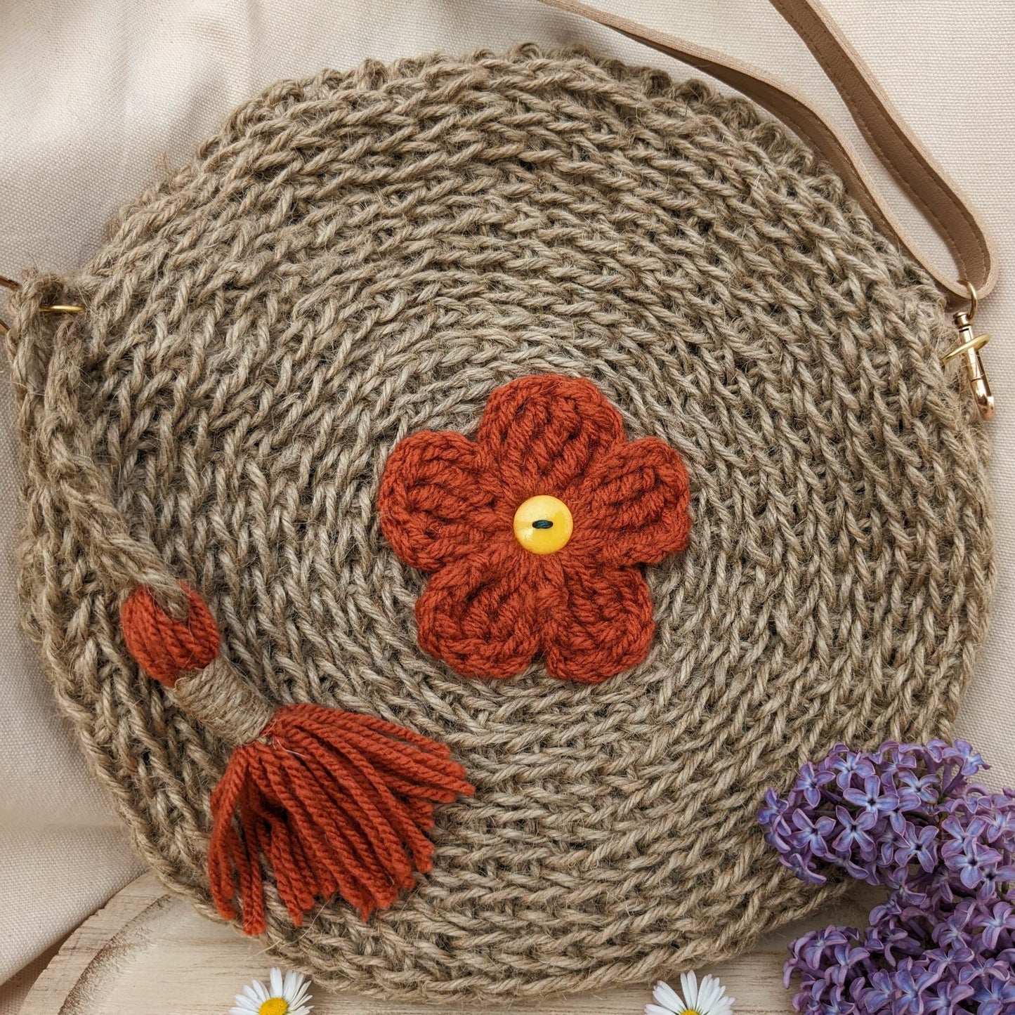 Sac Bohème FLEUR DE BLÉ - Coloris de la fleur au choix