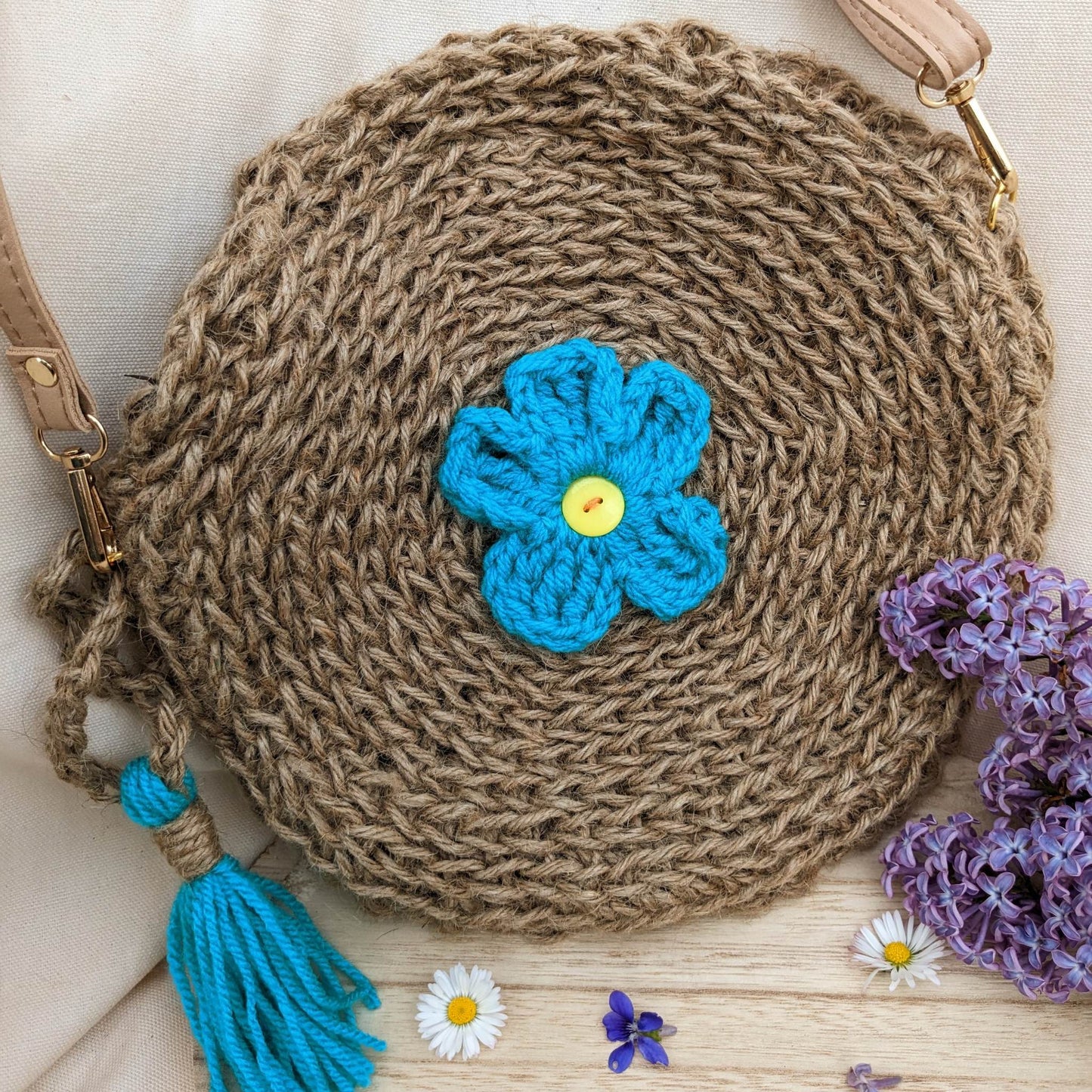 Sac Bohème FLEUR DE BLÉ - Coloris de la fleur au choix