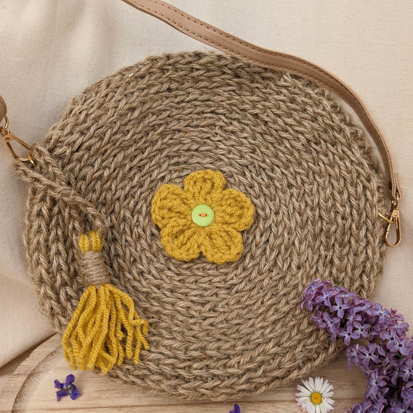 Sac Bohème FLEUR DE BLÉ - Coloris de la fleur au choix