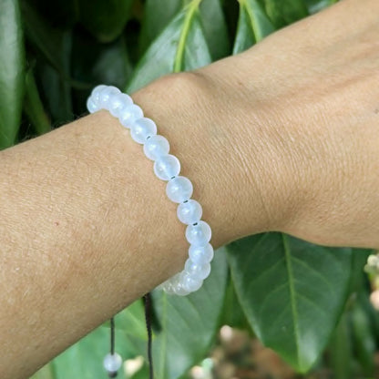 Bracelet en pierre naturelle de   Cristal de Roche 6 mm