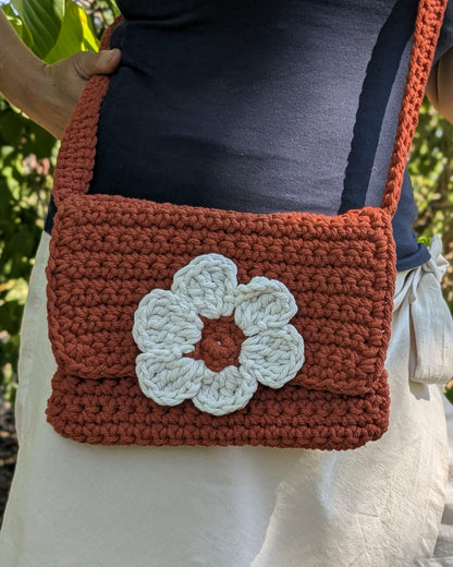 Sac bandoulière crocheté main - Cristabel