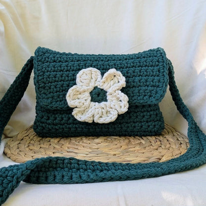 Sac bandoulière crocheté main - Cristabel