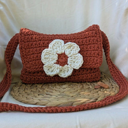 Sac bandoulière crocheté main - Cristabel