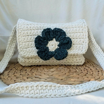 Sac bandoulière crocheté main - Cristabel