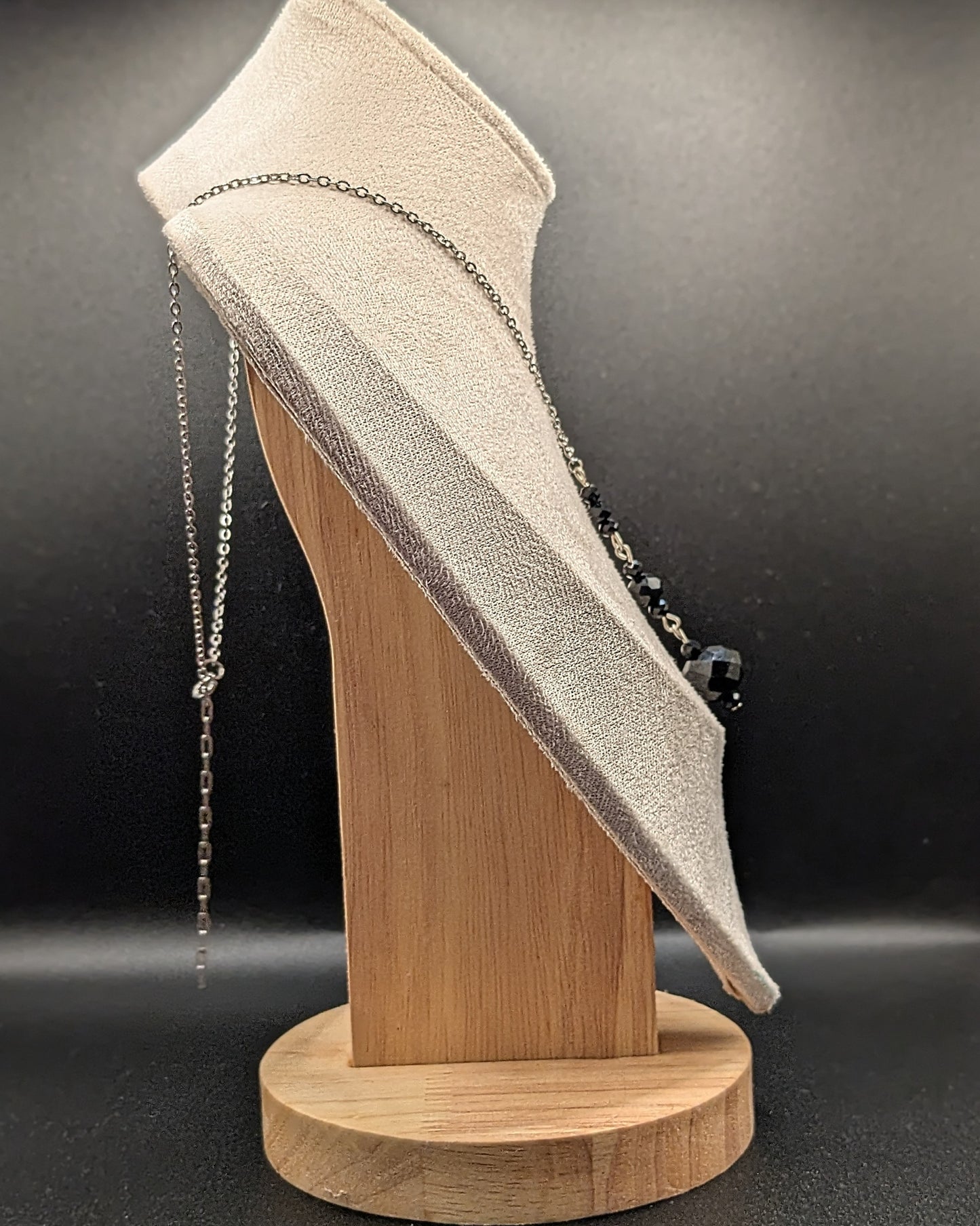 Sautoir Victorien - Rétro. Couleur noire