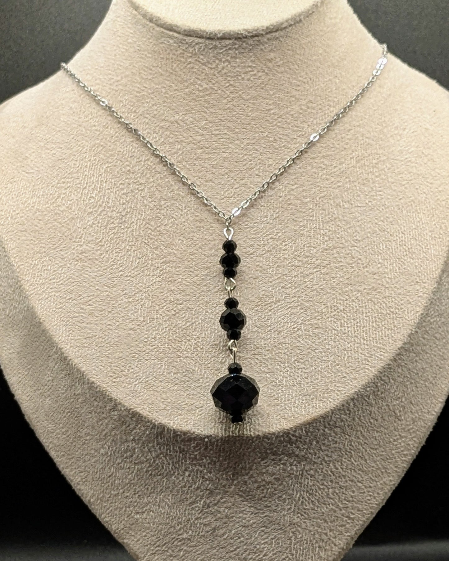 Sautoir Victorien - Rétro. Couleur noire