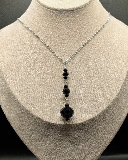 Sautoir Victorien - Rétro. Couleur noire