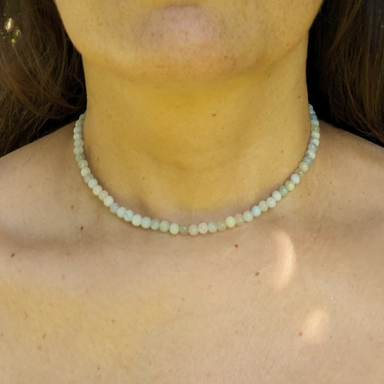 Collier ras de cou en perles naturelles                                              - Perles au choix