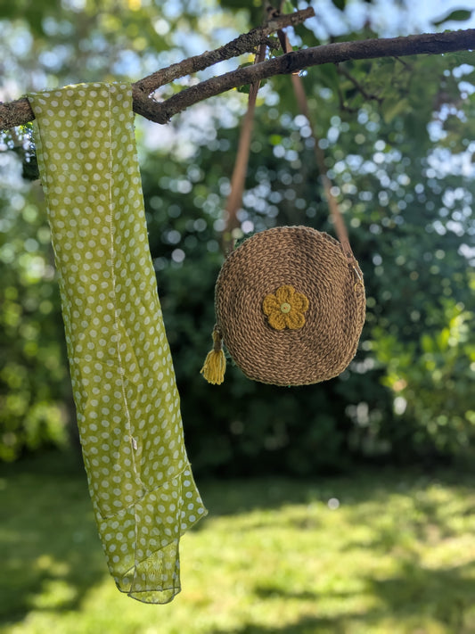 Sac fleuri   - FLEUR DE BLÉ -